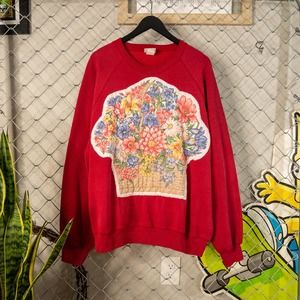 Vintage Lee Size XL Sweatshirt Upcycled Quilted